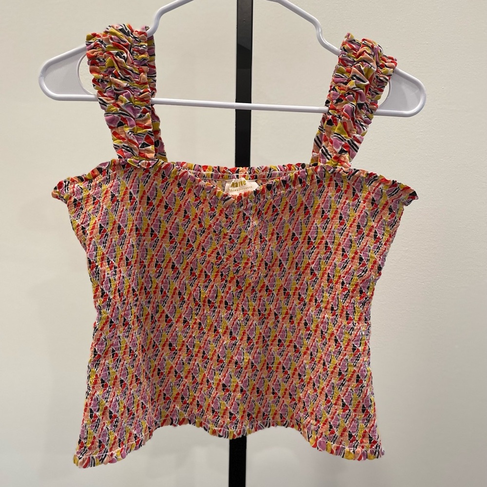 Anthropologie / Maeve Geometric Smock Tank Top